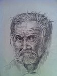 Le vieil homme - crayon - 29X38