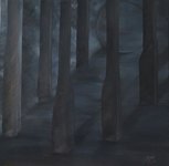For&ecirc;t - Huile sur toile - 60x60